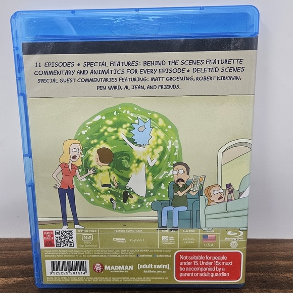 Rick and Morty Season One Blu-ray - Picture 2 of 2